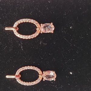 Morganite Rose Gold Earrings